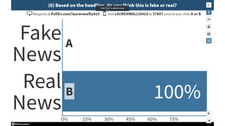 Curing Fake News Phobia - Poll Screenshots