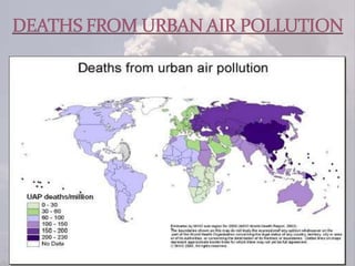 DEATHS FROM URBAN AIR POLLUTION