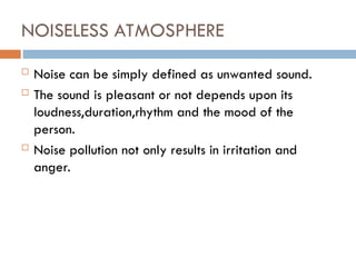 Pollution in environment and surroundings | PPT