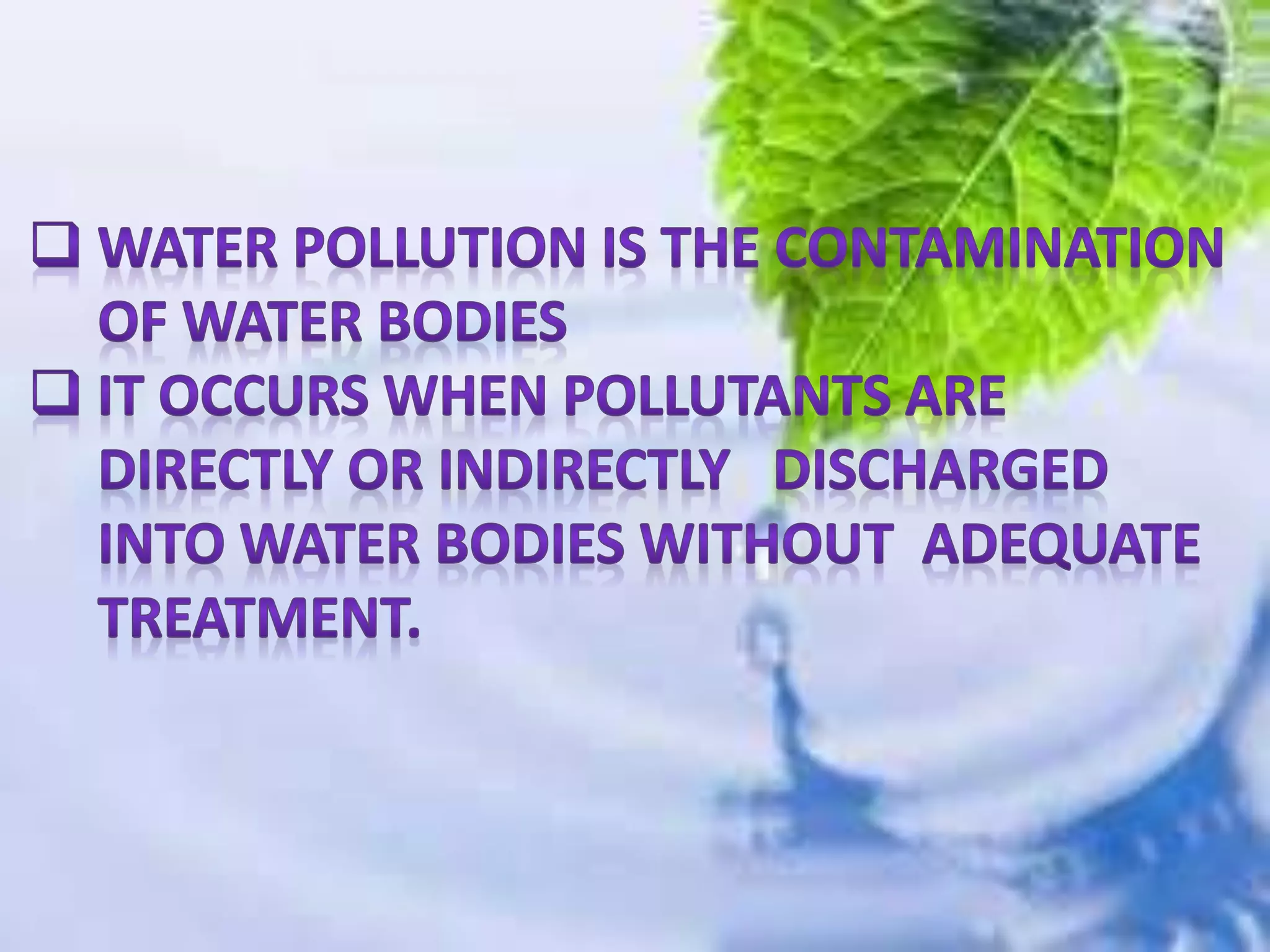 Water Pollution 