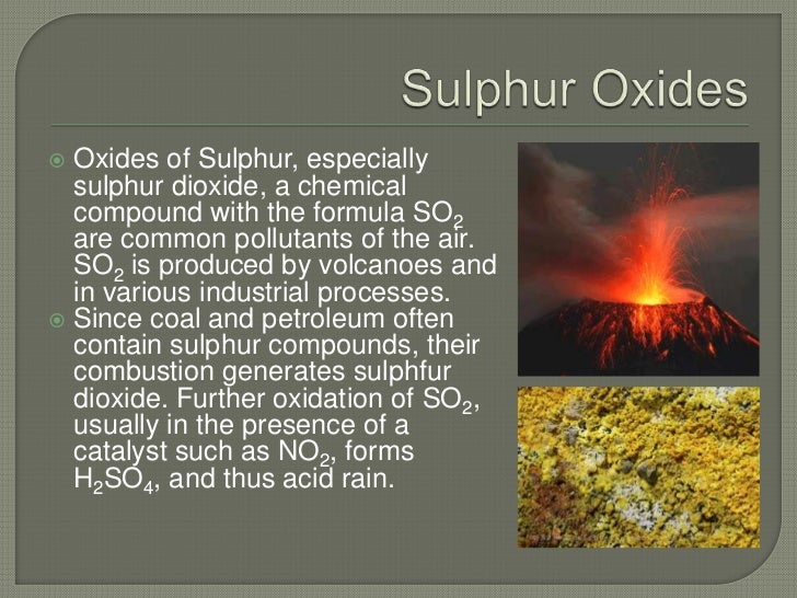Air Pollution and Sulphur Dioxide Air Pollution and Sulphur Dioxide