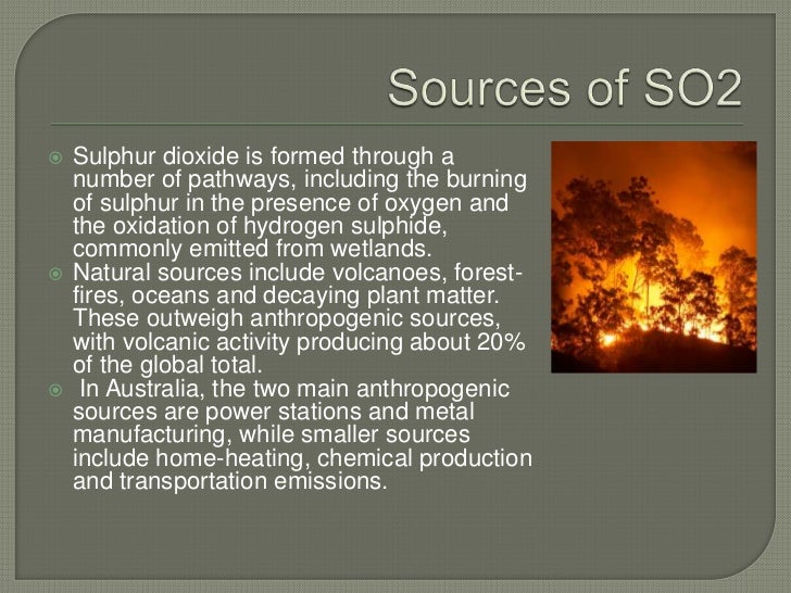 Air Pollution and Sulphur Dioxide