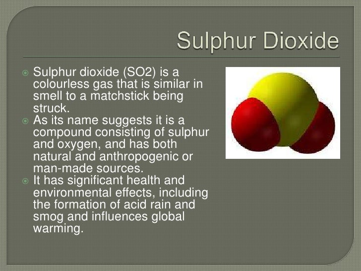 Air Pollution and Sulphur Dioxide