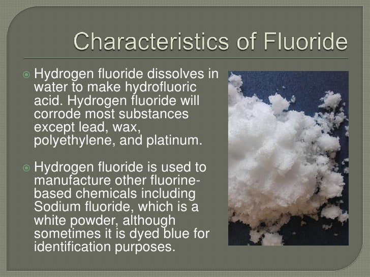Fluoride as a pollutant
