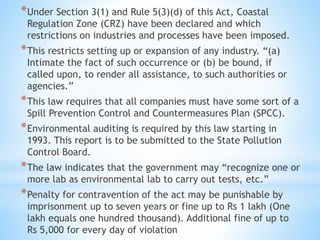 Pollution control acts and regulations of India