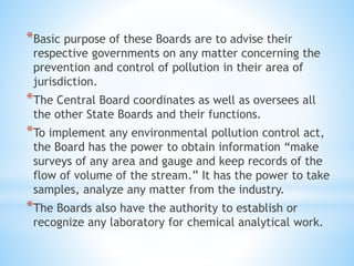 Pollution control acts and regulations of India