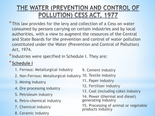Pollution control acts and regulations of India
