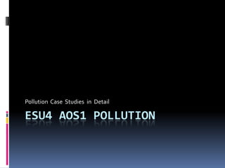 ESU4 AoS1 Pollution Pollution  Case  Studies  in  Detail 