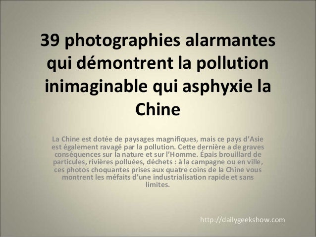 Pollution En Chine