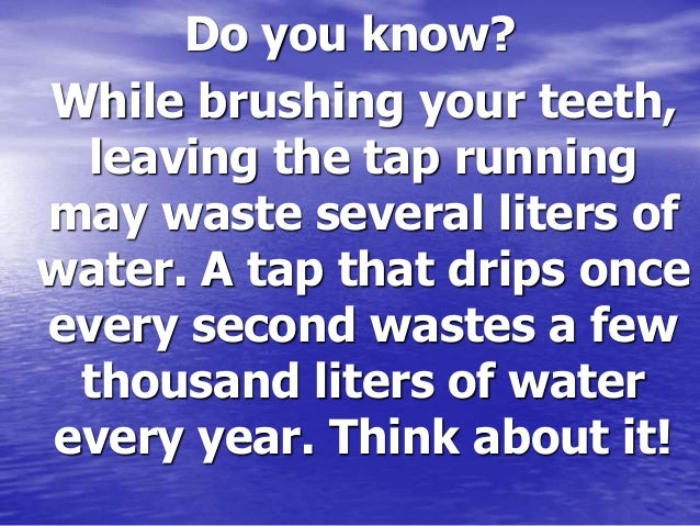 Essay on life without water