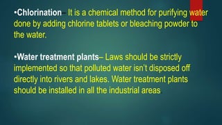 Pollution of air and water | PPTX
