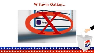 Write-In Option…
 