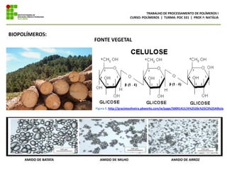 Polímeros (biodegradáveis, oxibiodegradáveis, biopolímeros e polímeros verdes) Slide 19