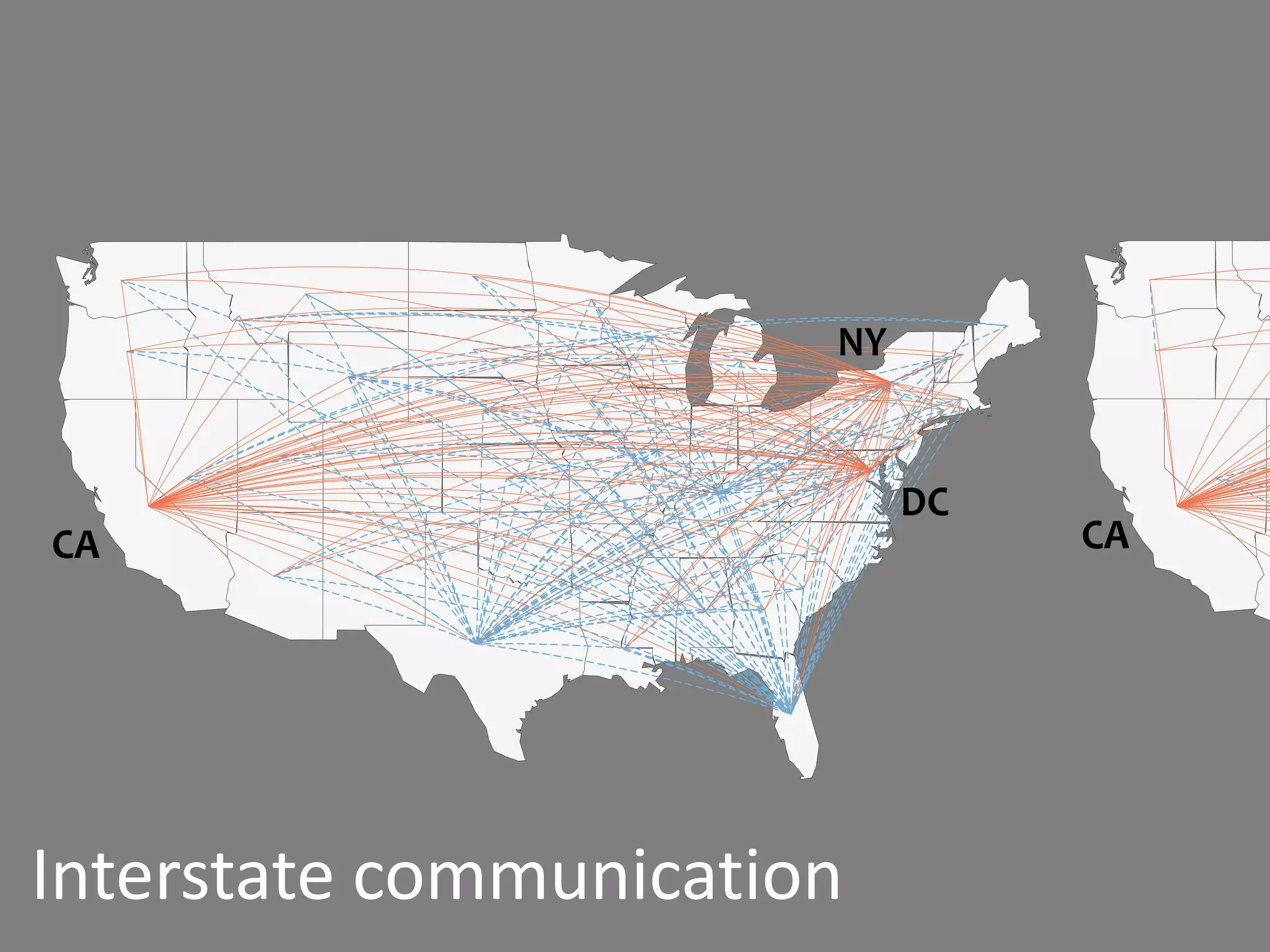 CACA
DC
NY
Interstate communication
 