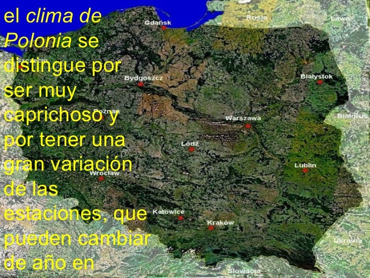 Resultado de imagen para clima de polonia