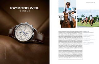 Image: The Polo Life / ELLIOTT STARES
                                                                                                                                     1st chukka polo +10 world         19




                                                                                                        4




                                                                                                                                                                            Image: LILA PHOTO
                                         3
                                                                                                      3 Nacho Figueras (+6) 4 The winning team Zacara playing.




                                        Fans were treated to some top-class polo in the USA early in the year, starting     WINNERS OF THE
                                        in February 2012 with the first of the three major 26 goal tournaments in the       AMERICAN TRIPLE CROWN 2012:
                                        American Triple Crown: the Royal Salute C.V. Whitney Cup. At the Interna-
                                        tional Polo Club Palm Beach in Wellington, Florida, Bob Jornayvaz (0), Polito       C.V. Whitney Cup:
                                        Pieres (+6), Miguel Astrada (+10) and Nacho Astrada (+10) from the Valiente l       Valiente I with Bob Jornayvaz (0),
                                        team catapulted themselves to the winning position in a first-rate final against    Polito Pieres (+6), Miguel Astrada (+10)
                                        Robert Jornayvac (0), Matias Torres Zavaleta (+6), Pelon Stirling (+9) and Adolfo   and Nacho Astrada (+10)
                                        Cambiaso (+10) from the Valiente II team. Just a few days later, twelve teams
                                        contested the USPA Piaget Gold Cup in a series of hard-fought matches – during      USPA Piaget Gold Cup:
                                        which +10-goaler Adolfo Cambiaso showed why he is considered the best polo          Valiente II with Robert Jornayvaz (0),
                                        player in the world. In the quarter final alone, he scored 15 goals for his team    Adolfo Cambiaso (+10), Pelon Stirling (+9)
                                        Valiente ll – and also scored six goals in the final before he was injured on the   and Alejo Taranco (+6)
                                        field and had to be replaced by Juan Martin Nero, who also has a +10-goal han-
                                        dicap. Nero proved a worthy replacement: the four beat the Valiente l team with     Nespresso US Open Championship:
                                        a victory of 11:9 and thus got revenge for their defeat in the final of the C.V.    Zacara with Magoo Laprida (+8),
                                        Whitney Cup. The highlight of the polo calendar came at the end of March: at        Lyndon Lea (+1), Facundo Pieres (+10)
                                        the Nespresso U.S. Open Polo Championships, the Zacara team comprising of           and Mike Azzaro (+7)
                                        Magoo LaPrida (+8), Lyndon Lea (+1), Facundo Pieres (+10) and Mike Azzaro
                                        (+7) caused a stir early on in the competition. With amazingly skillful playing,
                                        they played one winning shot after another into the opposing goal, achieving
                                        a 10:8 victory over the La Lechuza Caracas team, making them the undisputed
                                        champions of the American Triple Crown tournament.

                                        Following the first exciting ladies beach chukkas in the Maserati Beach Women’s
                                        Polo Cup IV, which was the first tournament to be played as part of the 8th
                                        Maserati Miami Beach Polo World Cup 2012, the Heys team emerged victorious.
                                        Unfortunately, the weather had other ideas and all the matches on the final day
                                        had to contend with the wet conditions. In spite of the weather, the 29 of April
                                        2012 saw a clear winner emerge on the beach at South Beach, Miami: the Yel-
                                        low Cab team with Simon Garber, Kris Kampsen and Juan Monteverde. “We
                                        had lots of positive feedback from our sponsors, players and spectators and the
                                        weather did not dampen people’s spirits at all”, stated Bruce Orosz, president
                                        and co-founder of The Polo Life, LLC. 

                                        More information available at www.internationalpoloclub.com and www.miamipolo.com
 