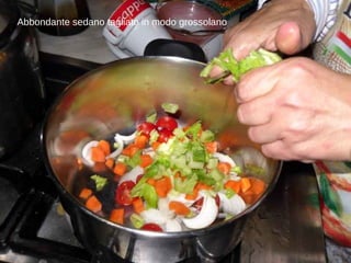 Abbondante sedano tagliato in modo grossolano 