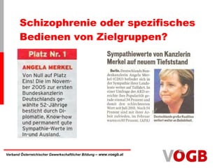 Schizophrenie oder spezifisches Bedienen von Zielgruppen? 
