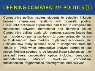 Political Science 2 – Comparative Politics - Power Point #2 | PDF