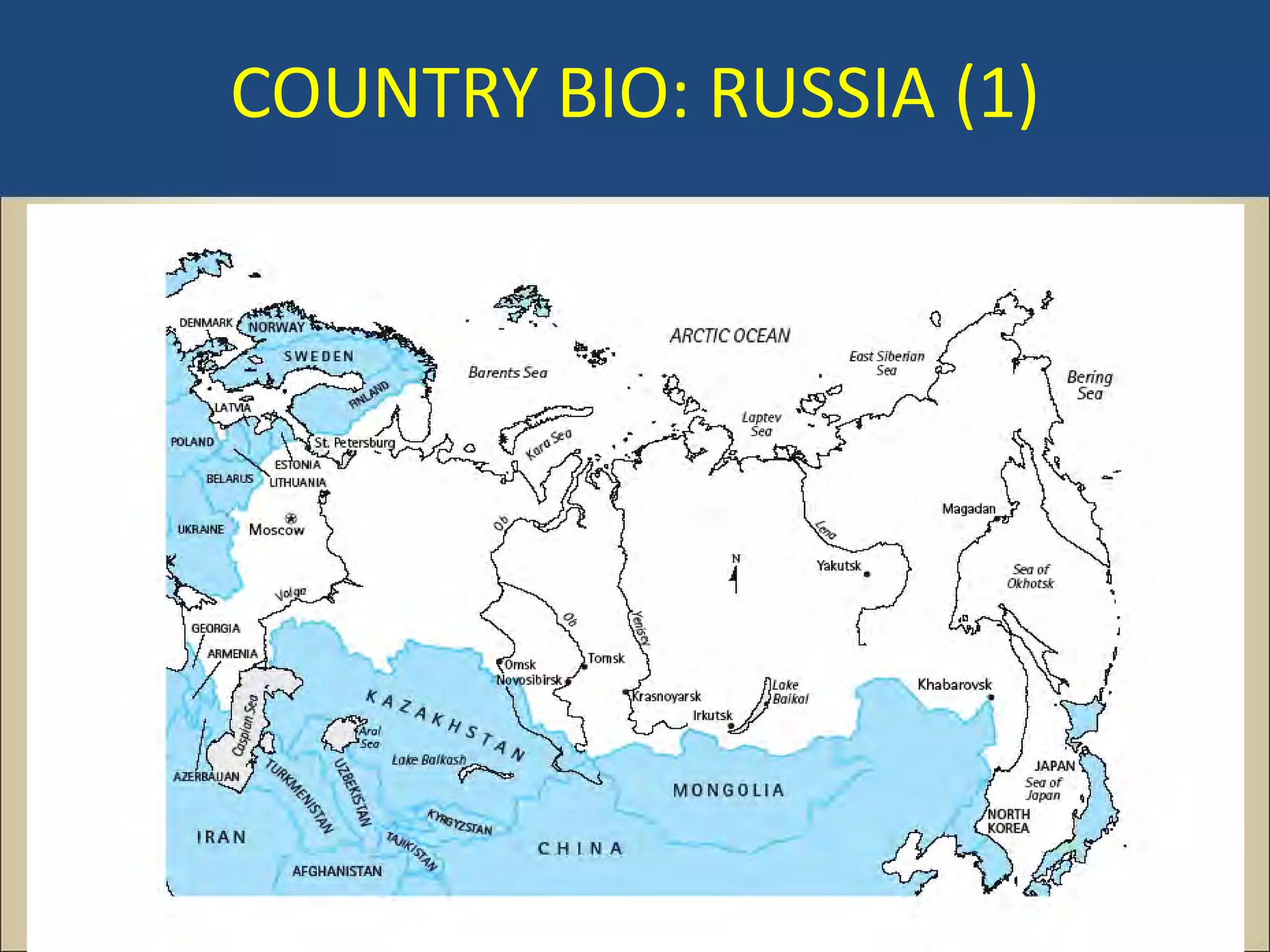COUNTRY BIO: RUSSIA (1)
 