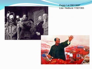 Peggy Lai 09013687
Lisa Hedlund 11501383
 