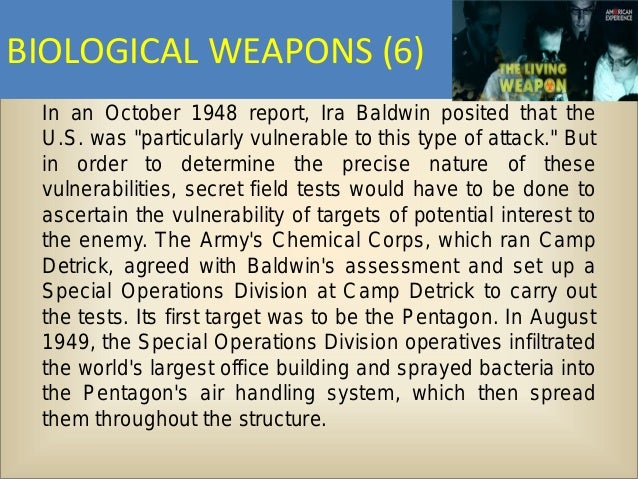 Ira L Baldwin s The Biological Weapons