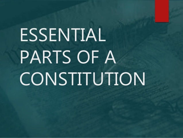 Polsc2 5 parts of constitution
