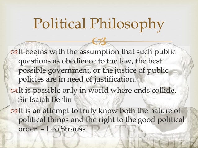 Political Philosophy In The Development Of Political