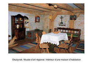 Olsztynek. Musée d’art régional. Intérieur d’une maison d’habitation 