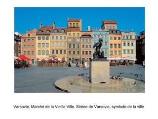 Varsovie. Marché de la Vieille Ville. Sirène de Varsovie, symbole de la ville 