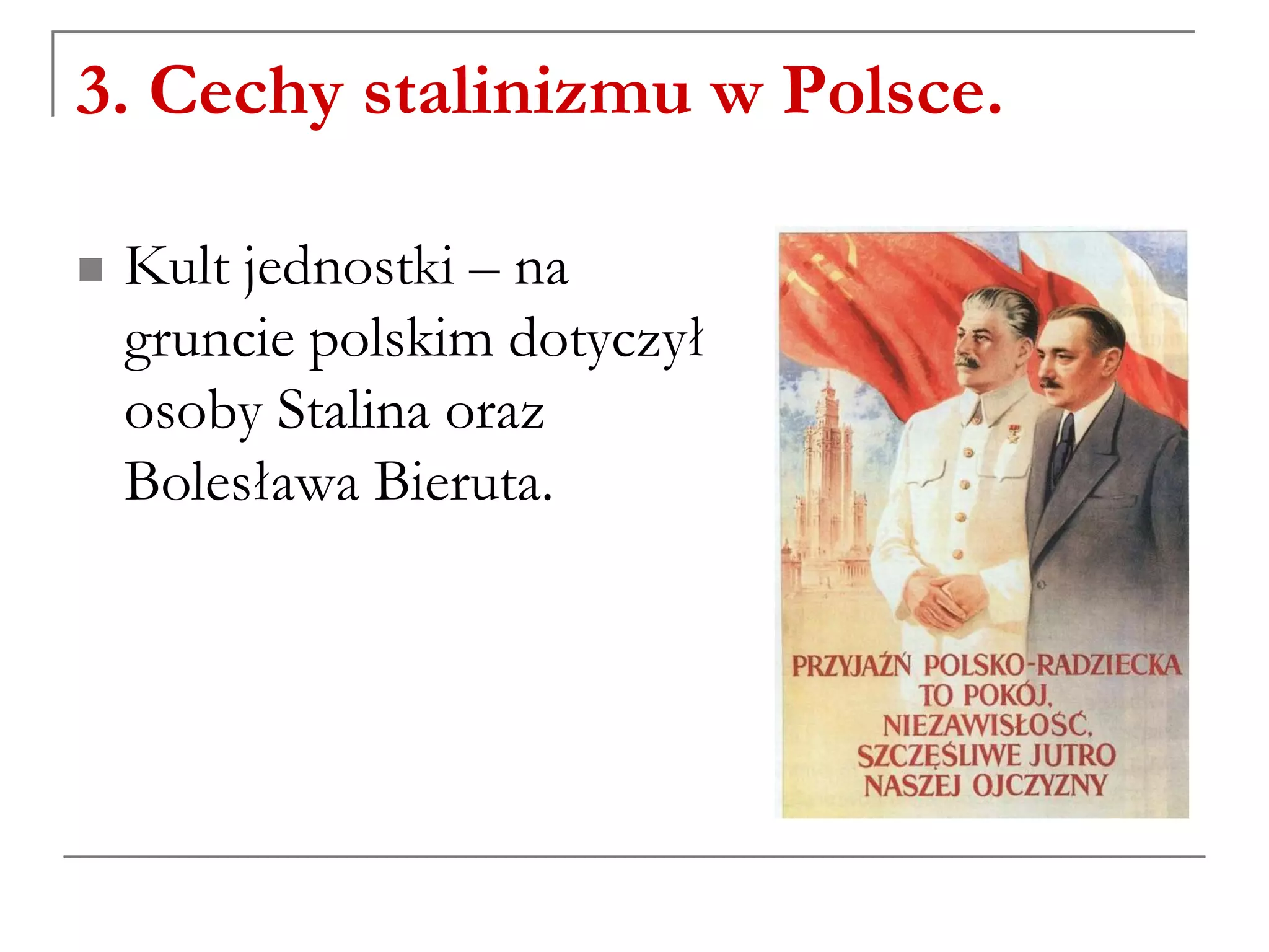 Polska W Czasach Stalinizmu Klasa 8 Polska w czasach stalinizmu | PDF