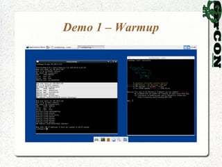 Demo 1 – Warmup
 