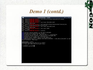 Demo 1 (contd.)
 