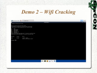 Demo 2 – Wifi Cracking
 