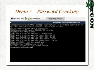 Demo 3 – Password Cracking
 