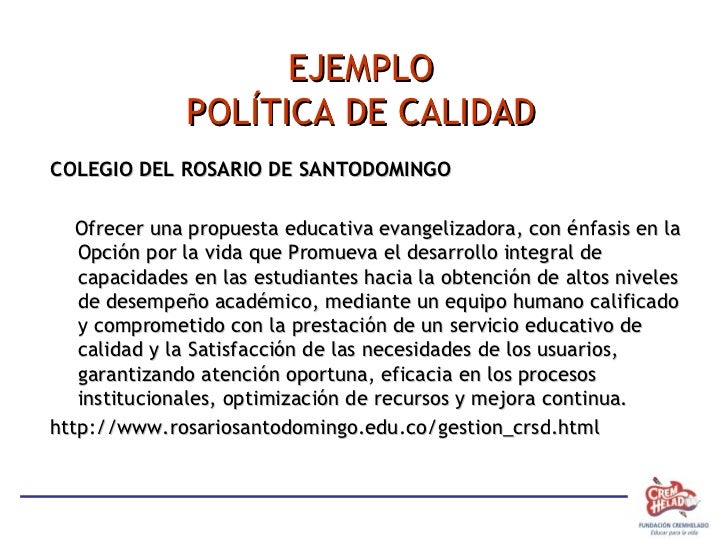Política de calidad mejorada