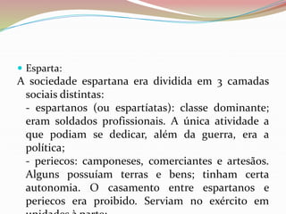 Política e sociedade na Grécia Antiga | PPTX