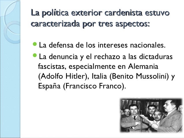 Política exterior cardenista