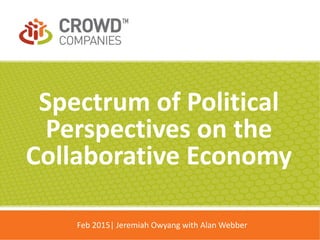 Spectrum of Political Perspectives on the Collaborative Economy