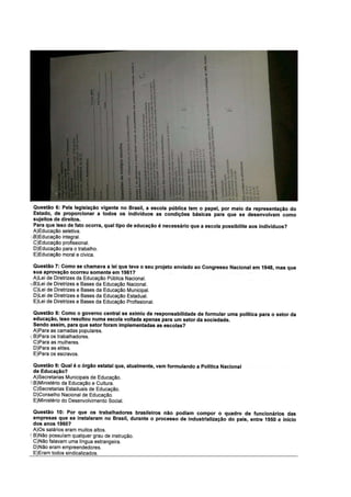 provas- Política social-saúde-habitação 