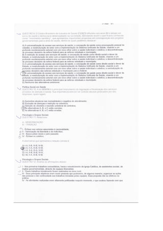 provas- Política social-saúde-habitação 