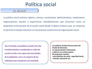 Política social 2015