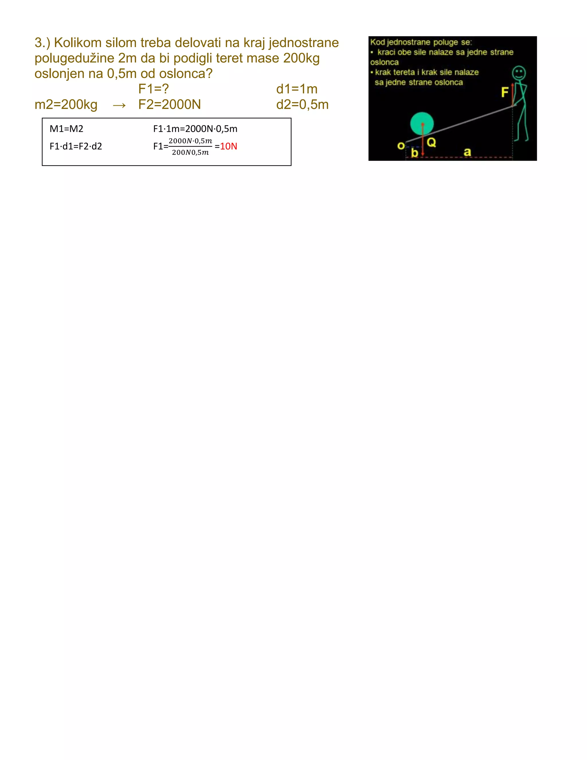 Poluga i moment sile pdf