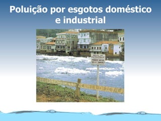 Poluição por esgotos doméstico e industrial 