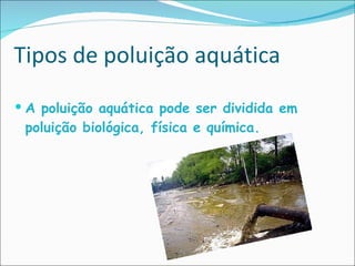 Poluição Aquática