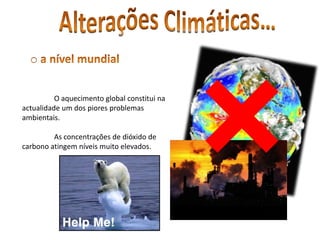 Destruição das florestas;