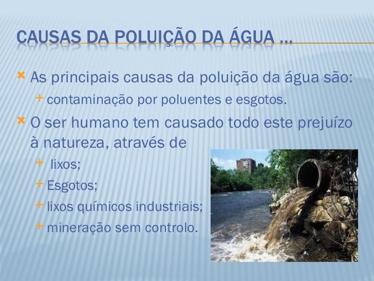 Poluição da Água