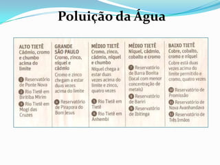 Poluição da Água
 