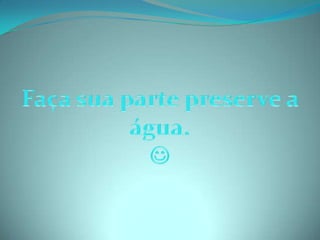 Poluição das aguas