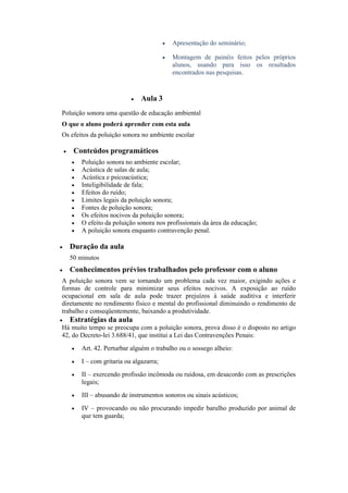 Poluição sonora projetoaula | PDF